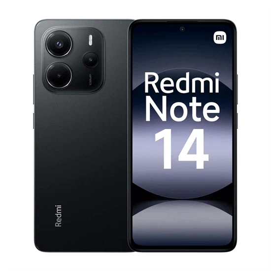 סמארטפון Xiaomi Redmi Note 14 256GB 8GB RAM - צבע שחור חצות שנתיים אחריות ע"י המילטון היבואן הרשמי
