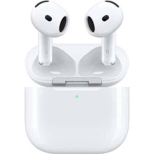 אוזניות אלחוטיות Apple AirPods 4 True Wireless - צבע לבן שנה אחריות ע"י היבואן הרשמי